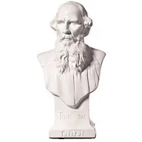 Danila-Souvenirs russischer Schriftsteller Lew Tolstoi marmor Büste Statue Skulptur 14,5 cm