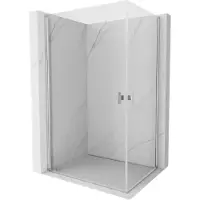 Mexen Mist-B Duo Duschkabine schwenkbar 90 x 85 cm, transparent, chrom - 8A2-090-085-01-00