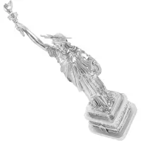 ABOOFAN Statue Of Liberty Figurine Aus Harz Silber 1 15,0x3,7x3,7 Zoll