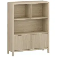 Helloshop26 Kommode - - Zeitloses Modell - 4 Fächer - Push-to-Open - Eicheffekt