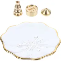 ABOOFAN 3Sets Räucherhalter Aus Kristall Und Metall Tischdeko