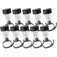 Torribaly 10Packs LED Solar Lampe wasserdicht Pool Lichter Outdoor Schwimmen Zaun G