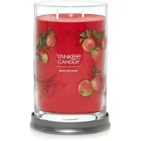 Yankee candle Macintosh Scented Signature, 20 oz gro e Tumbler-Kerze mit 2 Dochten, ber 60 Stunden Brenndauer