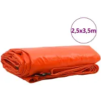 vidaXL Plane 650g / m² Orange 2,5 x 3,5 m Canvas mit PVC-Beschichtung