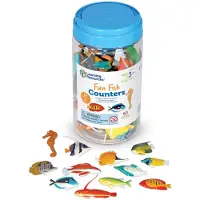 Learning Resources Fun Fish Counters - Set of 60 Ages 3+ Fishing Toys for Kids Educational Counting and Sorting Toy Animal Toys for Kids