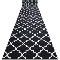 Rugsx Läufer Antirutsch TRELLIS 100 cm schwarz 30350 100x200 cm