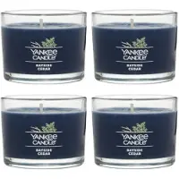 Yankee candle Signature Votive Mini-Kerze im Glas, Bayside Cedar Scent, Kerze aus nat rlicher Sojawachsmischung mit Docht aus Naturfasern, 373 ml