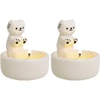 Torribaly Kätzchen-Kerzenhalter, Aromatherapie-Kerze, schöner Katzen-Kerzenständer zur Heimdekoration, Geschenk für weibliche Liebhaber
