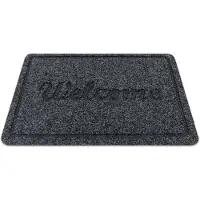 Rugsx Türmatte WELCOME 2098 rutschfest, Drinnen, Draußen - anthrazit 50x80 cm