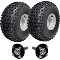 Parnells 22x11.00-8 Knobby ATV Quad Trailer Kit Räder & Achsen Road Legal Kapazität 310kgs