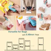 Semoic 2PCS Mini Bag Sealer 2 in 1 Handheld Heat Seal und