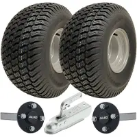 Parnells 20x10.00-8 ATV Trailer Kit P332 Grasräder ALKO Nabe & Achsstummel Anhängerkupplung 750kgs