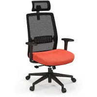 Helloshop26 Bürostuhl - - 60x65x116-126 cm - Gasdruckfeder - Ergonomische Armlehnen - 360 Drehung