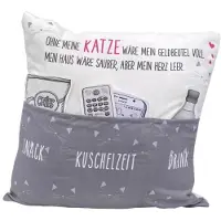 Hergo Sofahelden Sofakissen 43 x 43 cm Katzenfreunde-Kissen