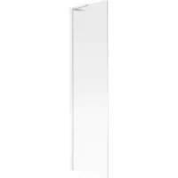 Mexen Next L Badewannenfaltwand 1-flügelig 50 x 150 cm, Streifen, weiß - 895-050-000-03-09-20