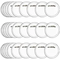 Melitt 30er-Pack 58 mm Transparente Button-Pins, Button-Abzeichen Aus Acryl, Transparente Bild-Buttons, Abzeichen-Set für Heimwerkerarbeiten3