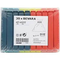 IKEA Bevara Verschlussclip Mehrfarbig, -Bevara-Clip-Multicolor-1pk