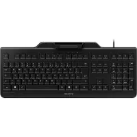 Cherry SECURE BOARD 1.0 Kabelgebundene Chipkarten Tastatur, Schwarz, USB (QWERTZ - DE), Volle Größe (100%), Kabelgebunden, USB, Mechanischer Switch, QWERTZ, Schwarz