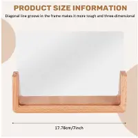 Jojomino U-FöRmiger Acryl Foto Rahmen Kreative Massiv Holz Schreibtisch Dekoration für BüRo / Schlaf Zimmer / Wohnen Zimmer / Cafe-7 Zoll