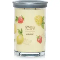 Yankee candle Iced Berry Lemonade Duftkerze, gro , 2-Docht, im Becher, ber 60 Stunden Brenndauer, ideal f r die Erfrischung auf der Terrasse