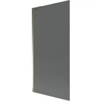 Mexen Next L Badewannenabtrennung 1-flügelig 90 x 150 cm, grafit, gold - 895-090-000-03-40-50
