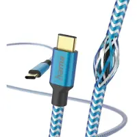 Hama Reflective, 1,5 m, USB C, USB C, USB 2.0, 0,48 Gbit/s, Blau