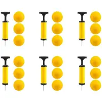Tlily Viminston Roundnet Spiel Austauschbare Wettkampf Bälle Volleyball 18 Pack mit Pumpe