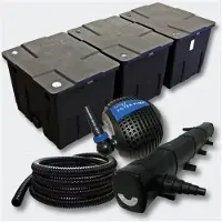 Helloshop26 Kit:Filterung für Bassin 90000l 72 Watt UVC Sterilisator Pumpe Schlauch 4216468