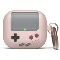 Elago Retro AW5 Silikonhülle mit Aufhänger für AirPods 3 Sandrosa