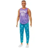 Barbie Ken Fashionistas Puppe Nr. 165 mit modelliertem braunem Haar tr?gt Pur