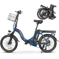 KUKIRIN CY20 - Klapp-E-Bike - Motor 350W - Batterie 36V 12Ah - Reichweite 90km - 20‘’ Reifen - Max 32km/h - Blau