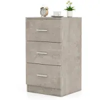 Helloshop26 Bürocontainer - - 3 Schubladen 37x34x66,5 cm - Schwarzes Metall - Für Format Brief - Staubdicht