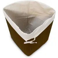 Helloshop26 Faltbarer Wäschekorb mit Dreieckstasche 65 cm aus braunem Bambus 13_0001902_6