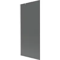 Mexen Next Badewannenwand 1-flügelig 80 x 150 cm, Graphit, gebürsteter Nickel - 895-080-000-00-40-97