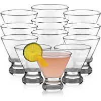 Libbey Cosmopolitan Martiniglaser ohne Stiel, spulmaschinenfeste Martiniglaser, 12 Stuck (1 Stuck), leichtes Margarita-Glaser-Set fur Hochzeitsfe