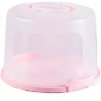 Typecat Praktische Home Cake Box Staub Proof Kunststoff Gebäck Lagerung Boxen Dessert Container Runde Kuchen Träger