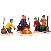 Lemax Weihnachtsfigur Skiers' camp fire (mix)
