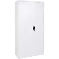 MCW Aktenschrank -H17, Stahlschrank Büroschrank Schrank, 2 Türen abschließbar Metall