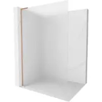 Mexen Kioto L Duschwand Walk-in 80 x 200 cm, matt, gebürstetes Kupfer - 800-080-103-65-30