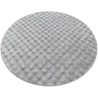 Rugsx Teppich BUBBLE Kreis silber 21 IMITATION VON KANINCHENFELL 3D - strukturell Kreis 100 cm