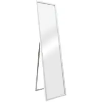 Helloshop26 Standspiegel - - Psyché - 150 x 35 cm - Weiß - Neigbar