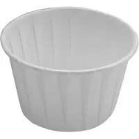 MaxPower 50 x Papierförmchen zum Backen von Kuchen, Cupcakes, Muffins, Desserts, Hochzeiten, Partys. Farbe: Weiß