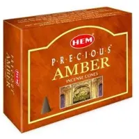 HEM Precious Amber Rδucherkegel 12 Stόck