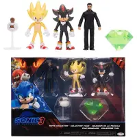 Sonic 3-der Film Figuren-multipack Serie 2 6 Cm Mehrfarbig Kinder Mehrfarbig One Size