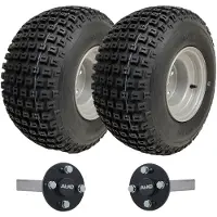 Parnells 18x9.50-8 ATV Quad Trailer Kit Knobby Wheels Hub & Stub Axles 204kgs Kapazität
