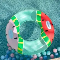 MaxPower Aufblasbarer Schwimmring in Wassermelonenform, Sommer-Schwimmmatratze, Strandparty-Dekoration, lustiges Schwimmen