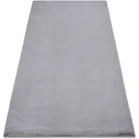 Rugsx Teppich BUNNY silber IMITATION VON KANINCHENPELZ 200x290 cm