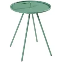Helloshop26 Beistelltisch - - 55 x 42 cm - Lackstahl - Grün - Nutzung innen/aussen