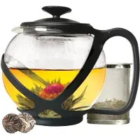 Primula Schwarze Tempo-Teekanne aus Glas mit 2 Bl tentees, 40 oz 40 Oun
