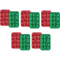 Melitt Weihnachts-Schokoladenform, Backform, Handgefertigt, DIY-Geschenk, Schneeflocke, Weihnachtsbaum, Weihnachtsmann-Form